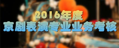 插逼扣逼网国家京剧院2016年度京剧表演专业业务考...